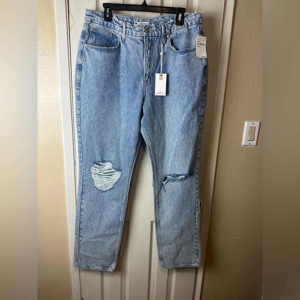 Good American Light Blue High-Rise Denim Jeans